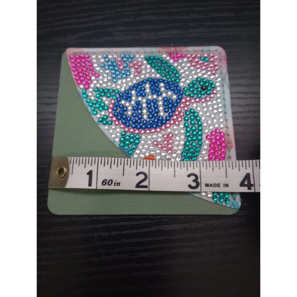 Handmade Diamond‎ Painting Sea Turtle Corner Bookmark Faux Leather Ocean Theme